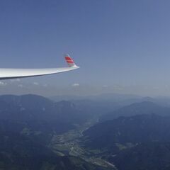 Flugwegposition um 12:29:57: Aufgenommen in der Nähe von Bruck an der Mur, 8600 Bruck an der Mur, Österreich in 1666 Meter